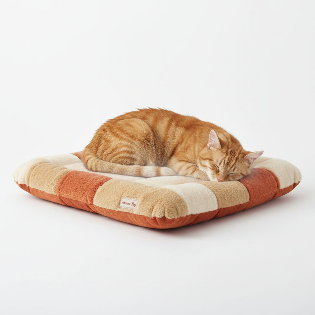 Coussin chauffant confortable pour chat