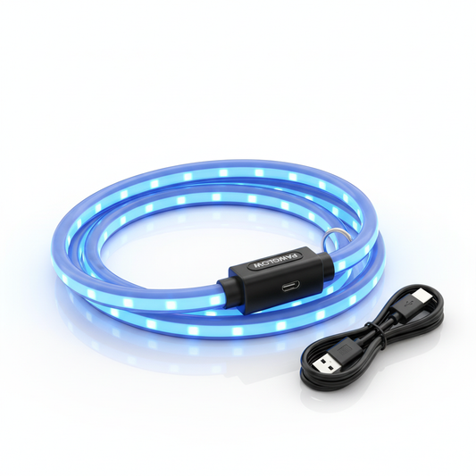 Collier LED Rechargeable USB pour Chien
