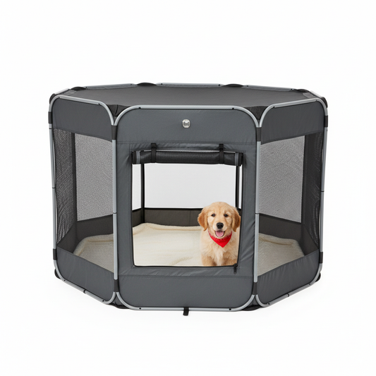 Parc Pliable Sécurisé pour Chiot et Lapin