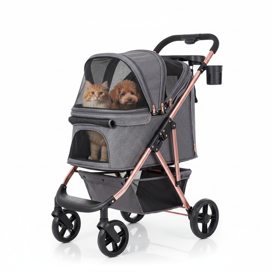 Poussette de Luxe pour Chat et Petit Chien