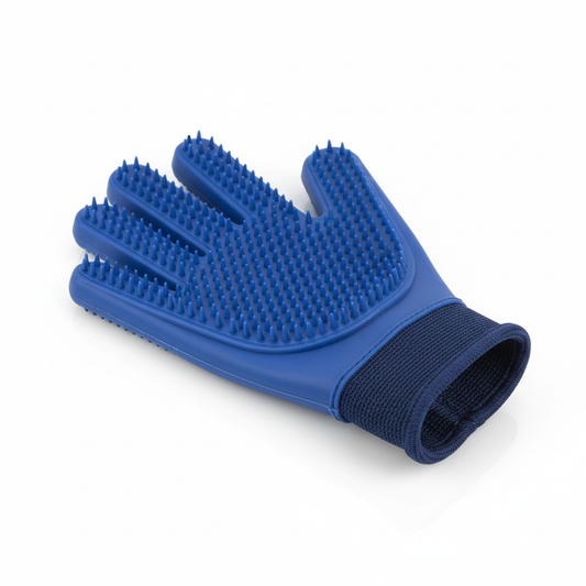 Gant de déshedding en silicone pour chien et chat