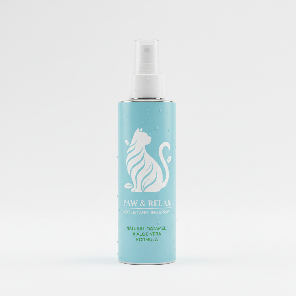Spray Démêlant Professionnel pour Chats — Démêlage Facile & Brillance